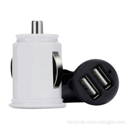 Mini Slim Size 5V2.2A USB In-car Charger for Travelling, with Two Charging Port